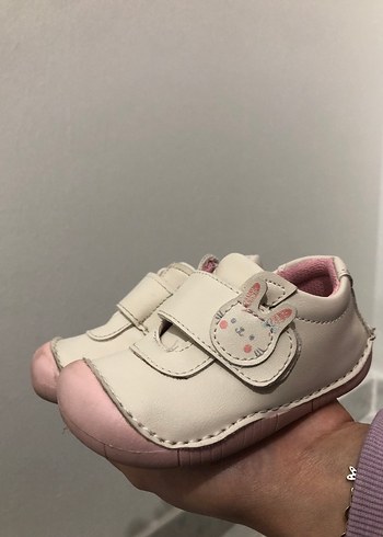 Kız Bebek Beyaz İlk Adım Ayakkabısı - Görsel 5