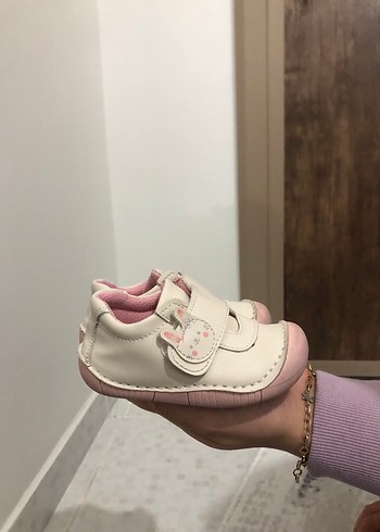 Kız Bebek Beyaz İlk Adım Ayakkabısı - Görsel 3
