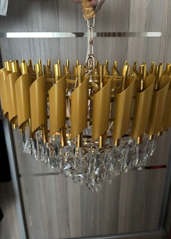 Kesim Kristal Taşlı Lüks Avize - Görsel 3