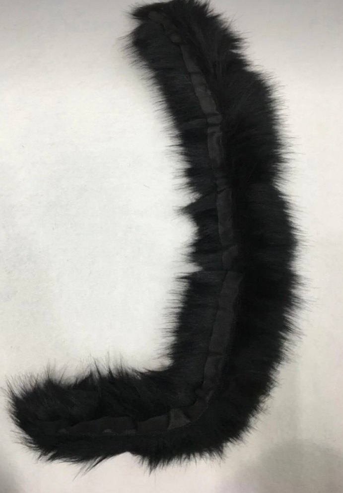 Kapşon kürkü siyah - Görsel 2