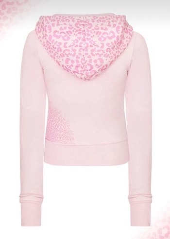 pembe leoparlı y2k eşofman takımı - Görsel 2