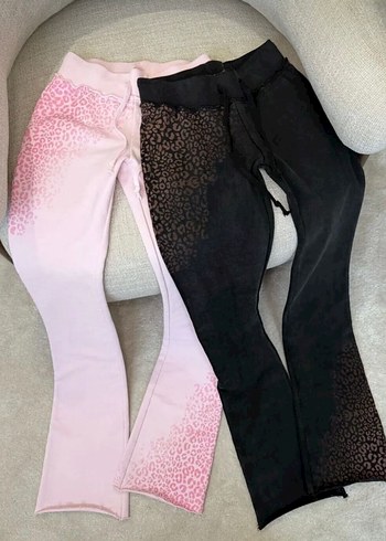 pembe leoparlı y2k eşofman takımı - Görsel 6
