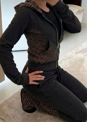 Siyah Kapüşonlu Fermuarlı Kadın Ceket - Görsel 6