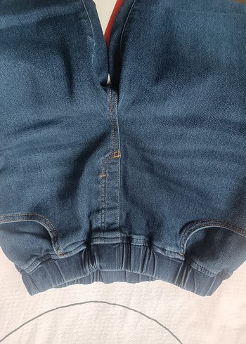 13-14 Yaş Beden mavi Renk erkek çocuk kot pantolon bel lastikli