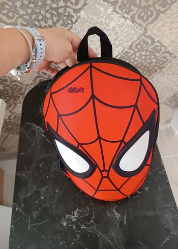 Örümcek Adam Temalı Kırmızı Çocuk Sırt Çantası - Görsel 2