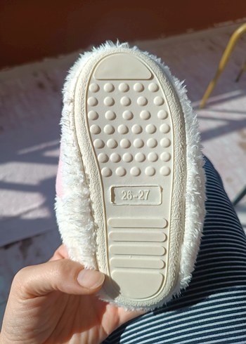 Kız Çocukları İçin Pembe Minnie Baskılı Sıcak Terlik - Görsel 4