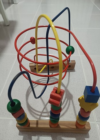 Renkli Ahşap Eğitici Oyuncak - Görsel 4