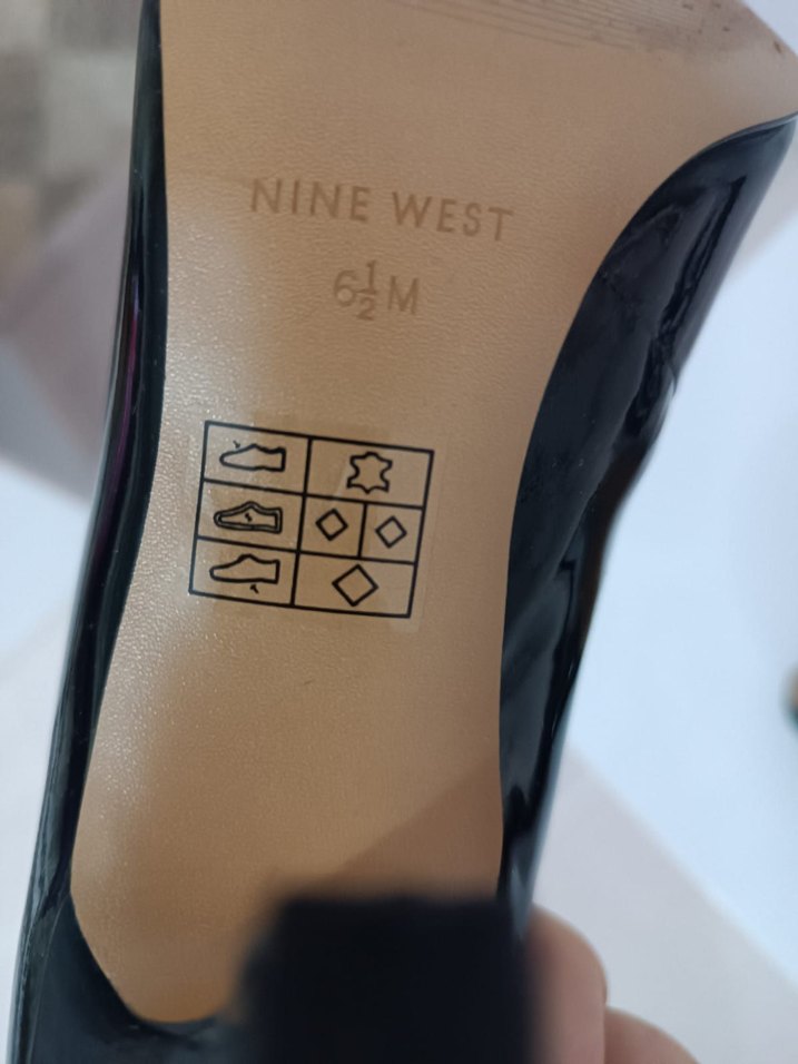 Nine West Kadın Siyah Rugan Stiletto Tokalı - Görsel 3