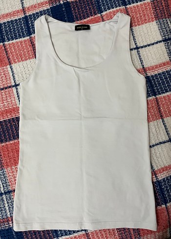 Beyaz Kadın Kolsuz Basic Atlet - Görsel 2