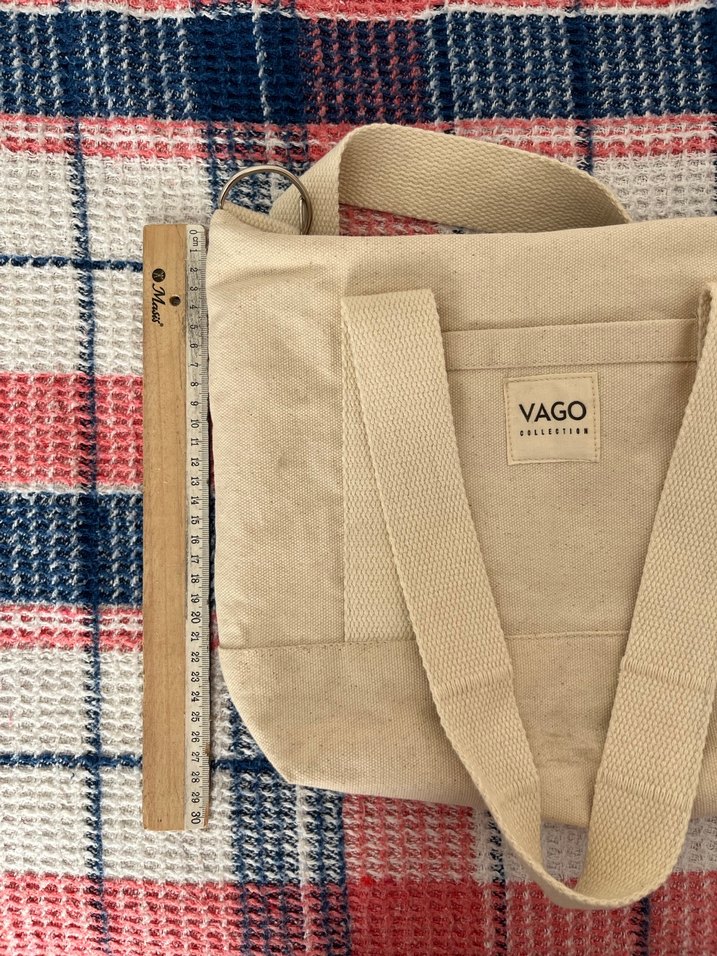 Beyaz Pamuk Kadın Omuz Çantası - Görsel 4