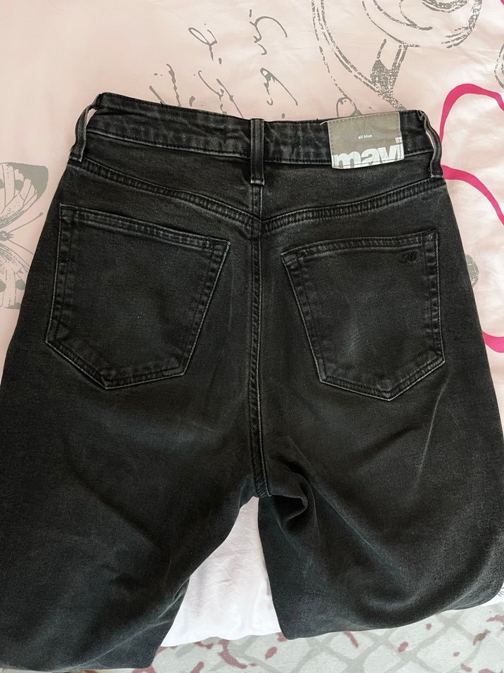 Siyah Kadın Kot Pantolon - Görsel 2