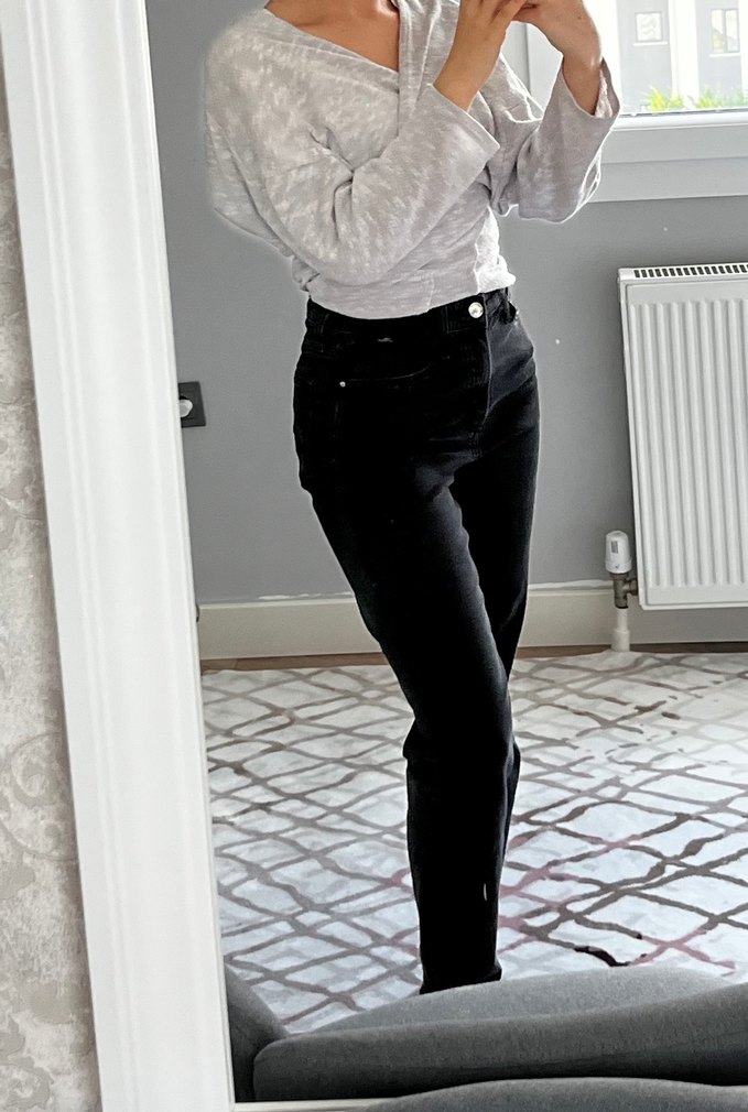 Siyah Kadın Kot Pantolon - Görsel 5