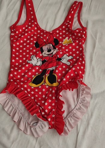 Kız Çocuk Kırmızı Minnie Mouse Mayo