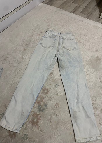 Gri Pastel Renkli Midi Boy Kadın Jean - Görsel 2