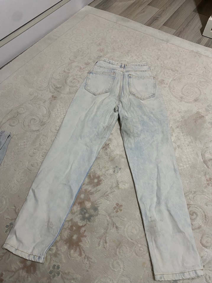 Gri Pastel Renkli Midi Boy Kadın Jean - Görsel 2