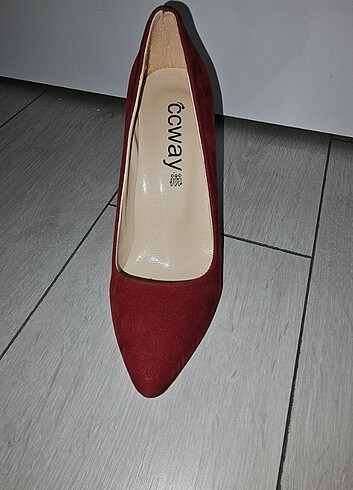 38 Beden Süet Topuklu Stiletto 
