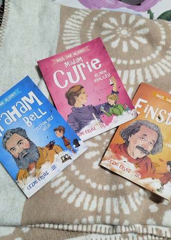 3 tane bilim insanlarını anlatan kitap(tek almak isteyen yazsın)
