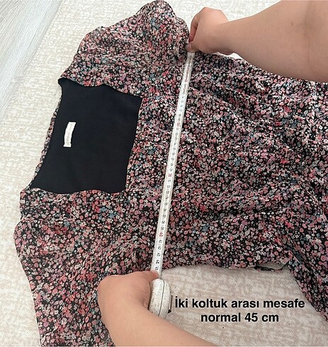 40 Beden LCW Siyah Çiçekli Şifon Elbise 40 Beden