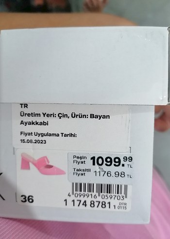 Pembe  Kadın Topuklu Ayakkabı - Görsel 6