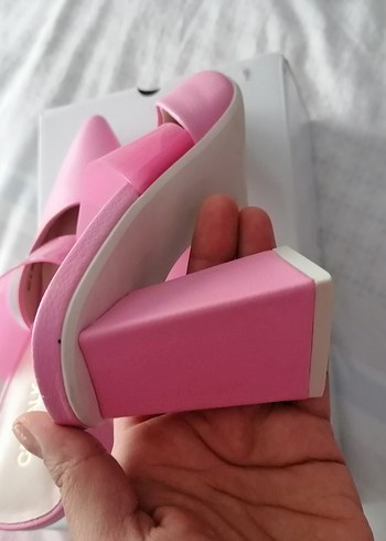 Pembe  Kadın Topuklu Ayakkabı - Görsel 3