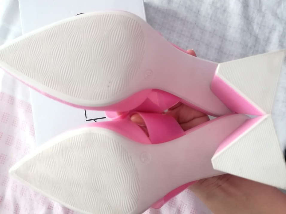 Pembe  Kadın Topuklu Ayakkabı - Görsel 4