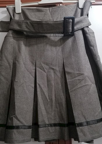 Kahverengi midi etek - Görsel 2