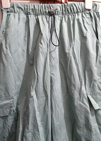 Yeşil Rahat Kesim Kadın Kumaş Pantolon - Görsel 4