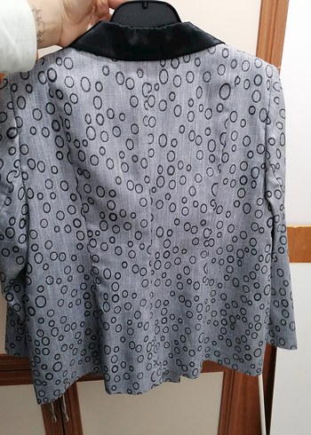 Gri Desenli blazer - Görsel 4