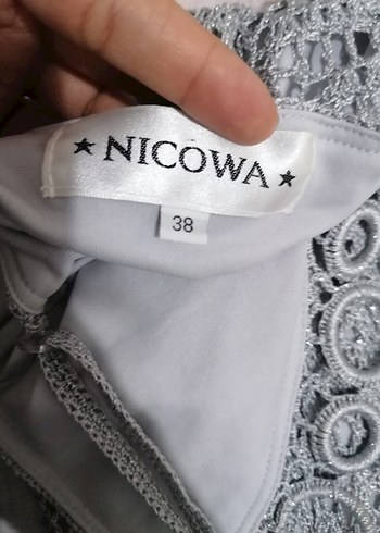 Gri Dantel Detaylı Bohem Kadın Uzun Elbise - Görsel 5