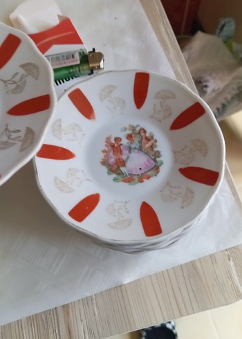 çay tabağı in tane temiz hasarsz oasabahce