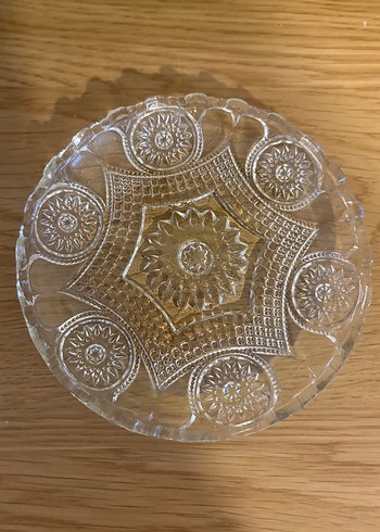 Nostaljik Şekerlik ve Su bardağı Tabağı - Görsel 5