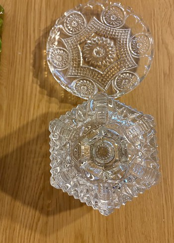 Nostaljik Şekerlik ve Su bardağı Tabağı - Görsel 3