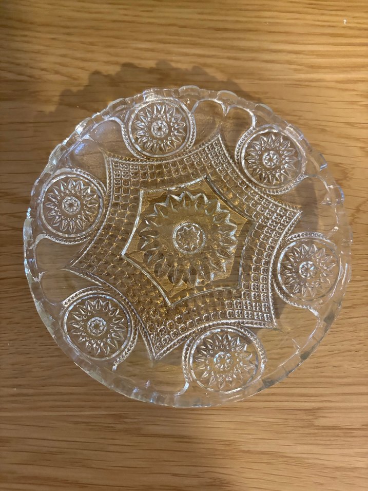 Nostaljik Şekerlik ve Su bardağı Tabağı - Görsel 5