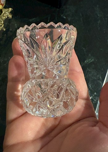 Minyatür Kristal Vazo - Görsel 7