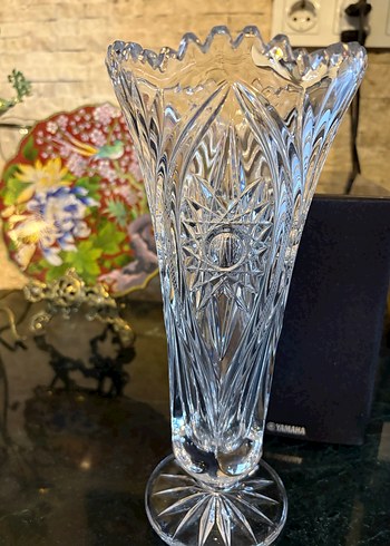Gerçek Kristal Vazo - Görsel 4