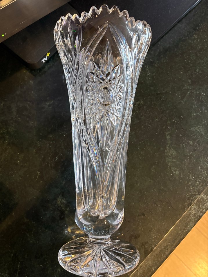 Gerçek Kristal Vazo - Görsel 3