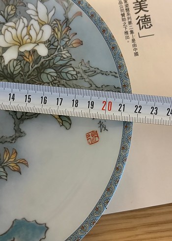 Jingzhen Porselen el yapımı tabak - Görsel 7