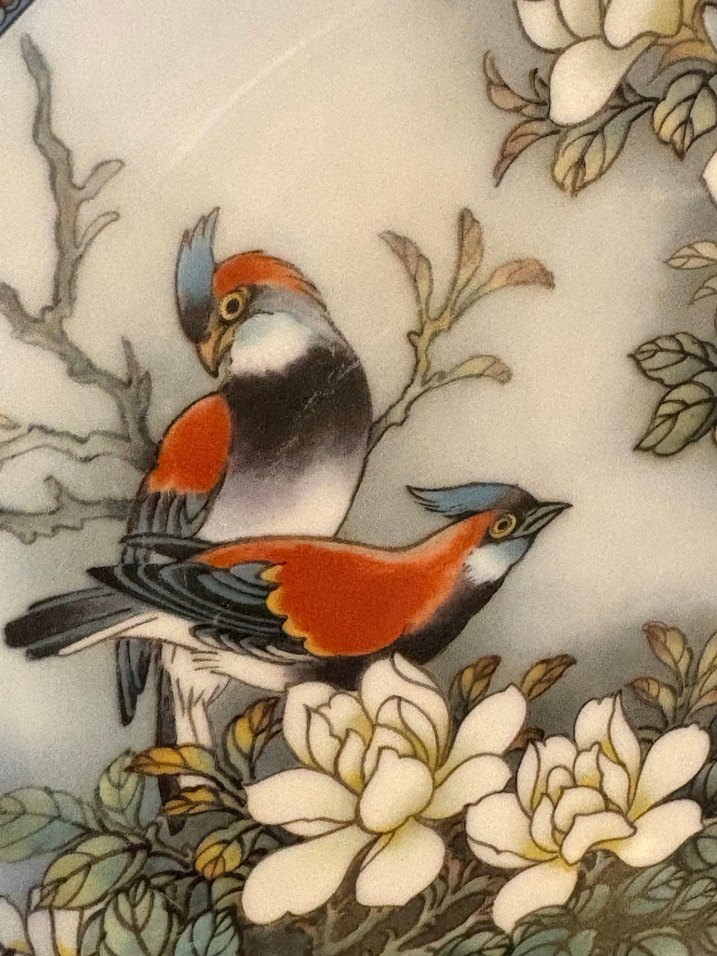 Jingzhen Porselen el yapımı tabak - Görsel 5