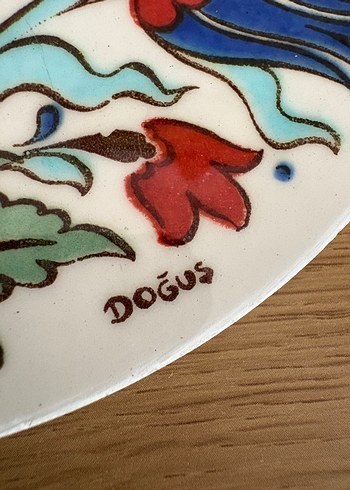 Beden kırmızı Renk Yaşam ağacı Kütahya Çini Duvar süsü /nihale