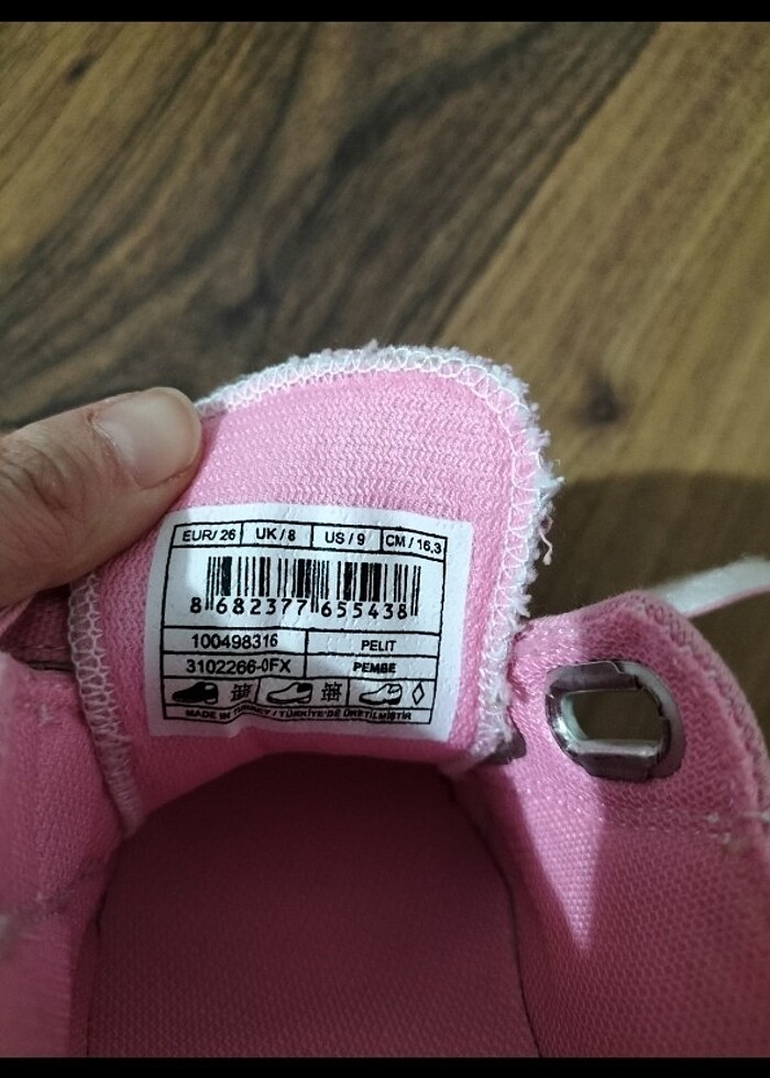 Kinetix Işıklı Keten Cicek işlemeli kız cocuk ayakkabı - Görsel 5