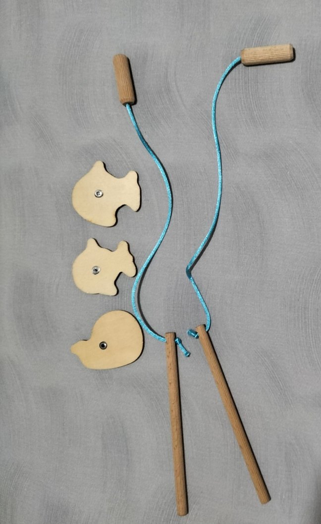 Renkli Ahşap Balık Tutma Oyuncağı - Görsel 2