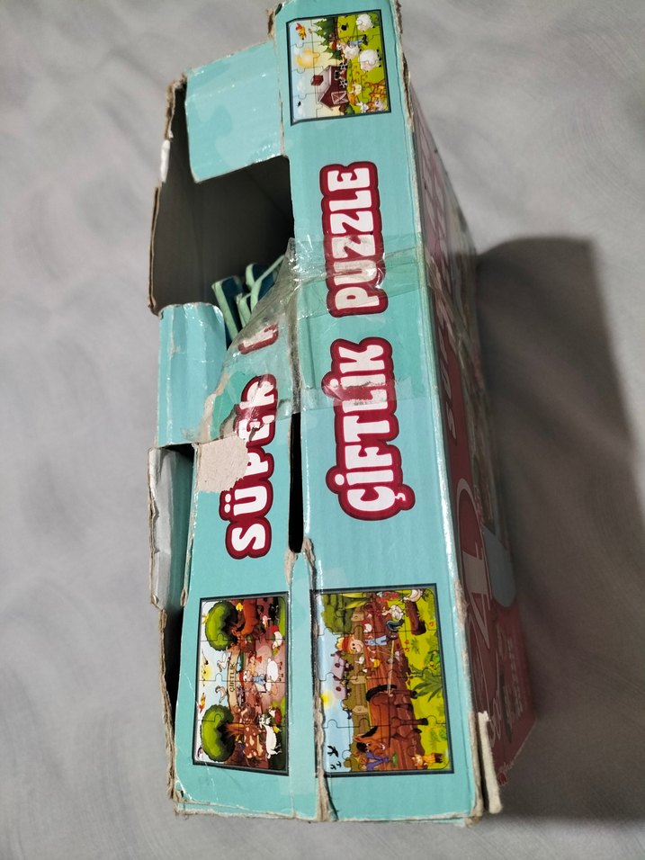 Renkli Çiftlik Temalı Çocuk Yapbozu - Görsel 5