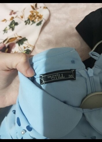 Diğer Mavi desenli gömlek