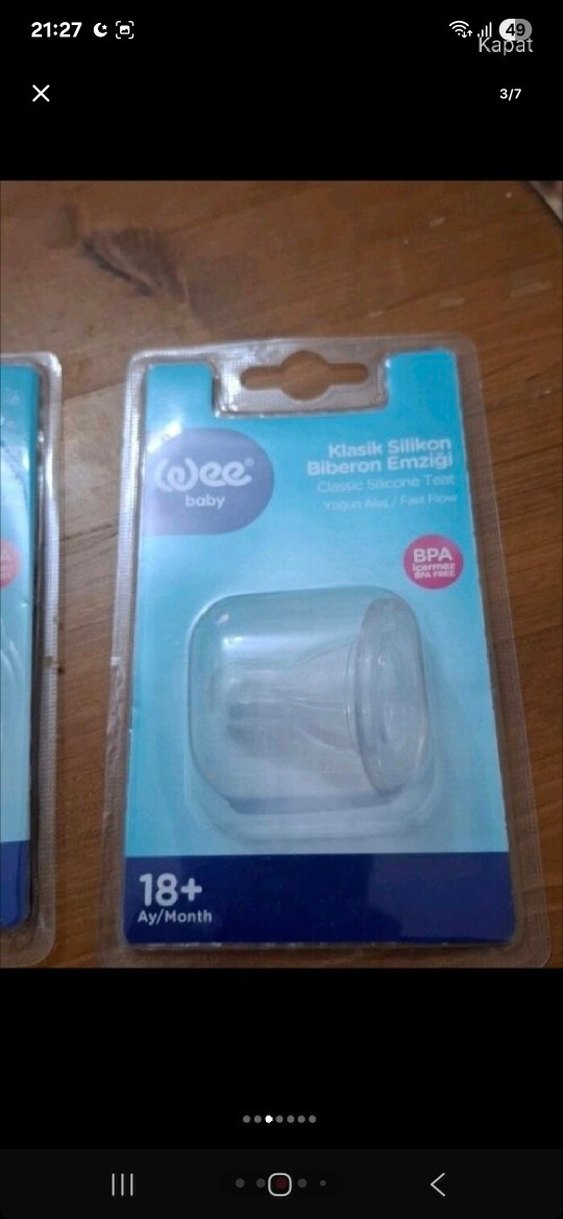 Mavi Bebek Biberonu - Görsel 3