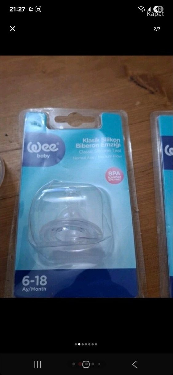 Mavi Bebek Biberonu - Görsel 2