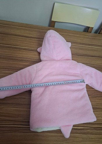 Kız Çocuk Pembe Kapüşonlu Kürklü Mont - Görsel 7