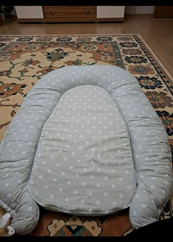 Gri Desenli Bebek Yatak Minderi - Görsel 4