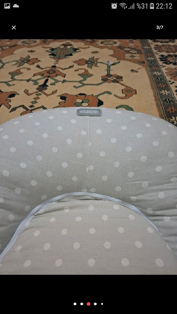 Gri Desenli Bebek Yatak Minderi - Görsel 3