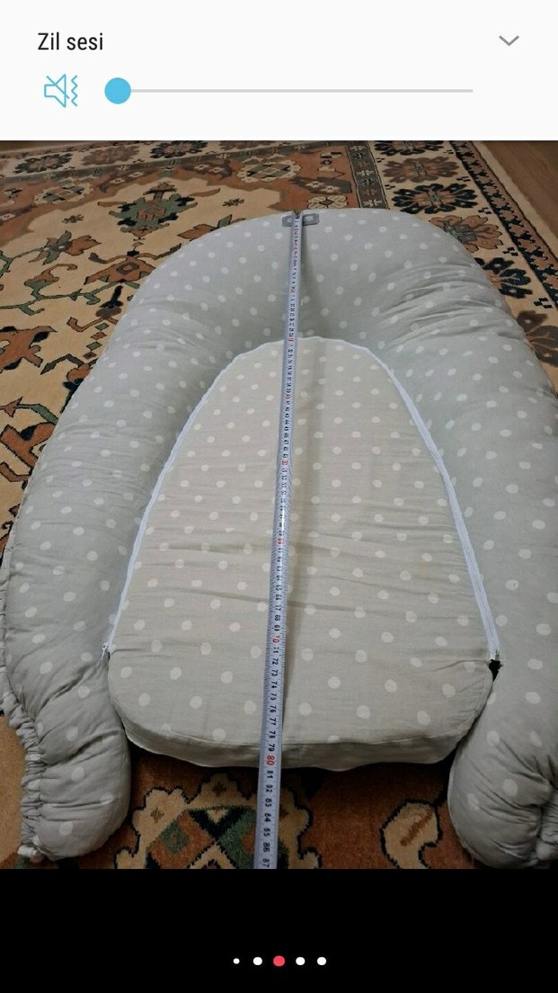 Gri Desenli Bebek Yatak Minderi - Görsel 5