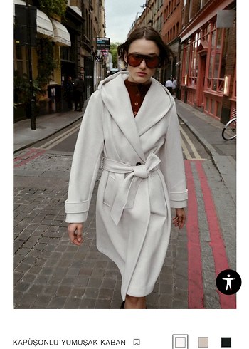Zara Yumuşak Kumaş Kaban - Görsel 3